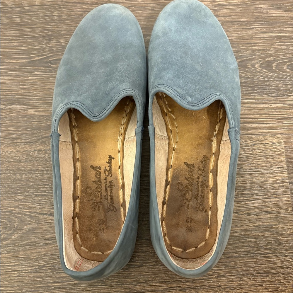 Sabah Blue Baleen Shoes, Size 42/10